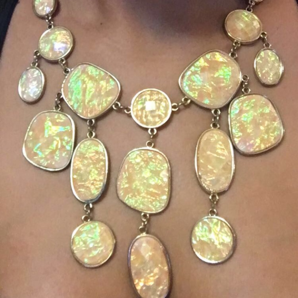 Pink pearl necklace